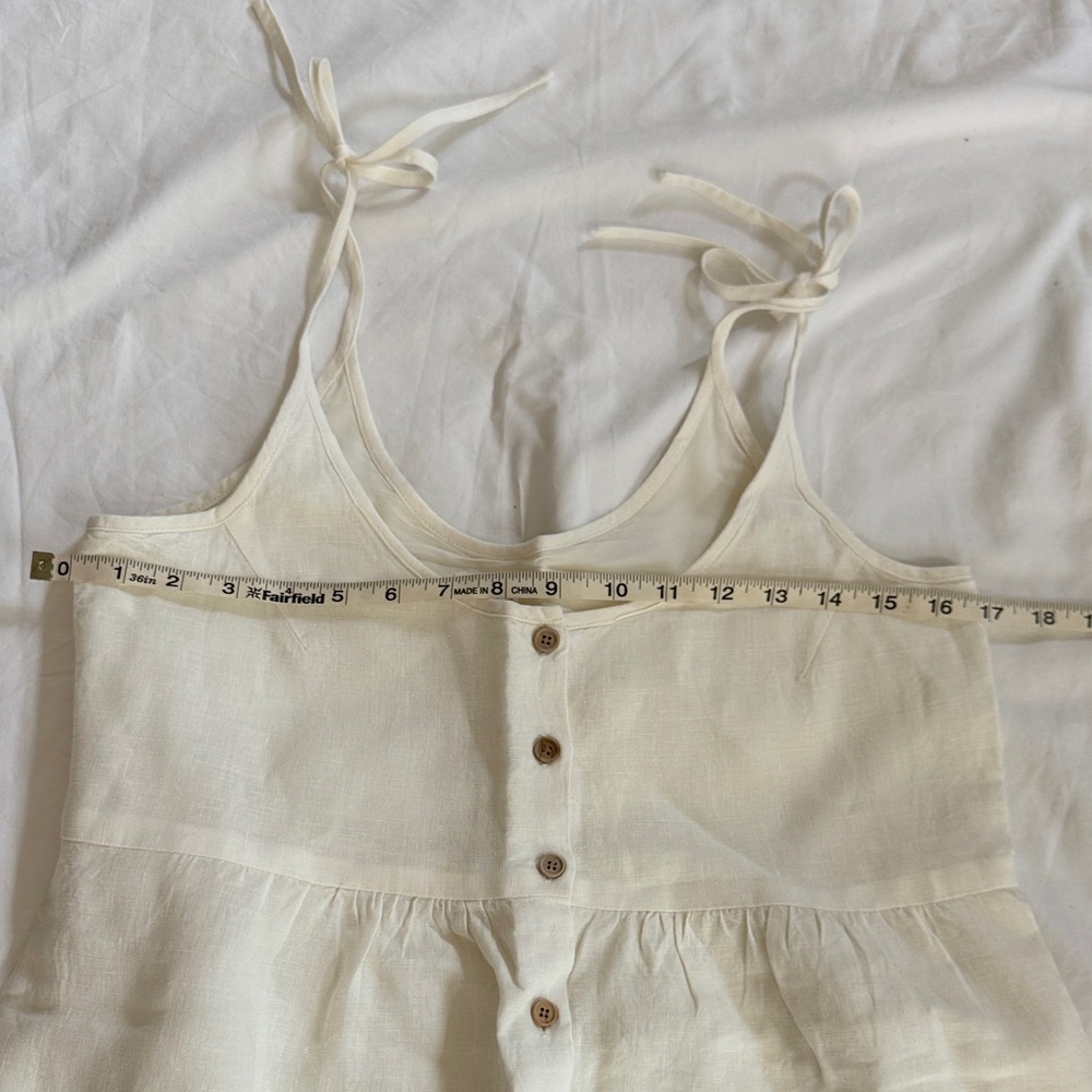 Emerson Fry Livi Button Dress, Salt Linen, Sz XS - Picture 5 of 8